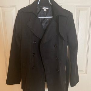 black pea coat